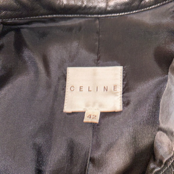 Celine Lambskin Leather Shirt - Picture 6 of 12